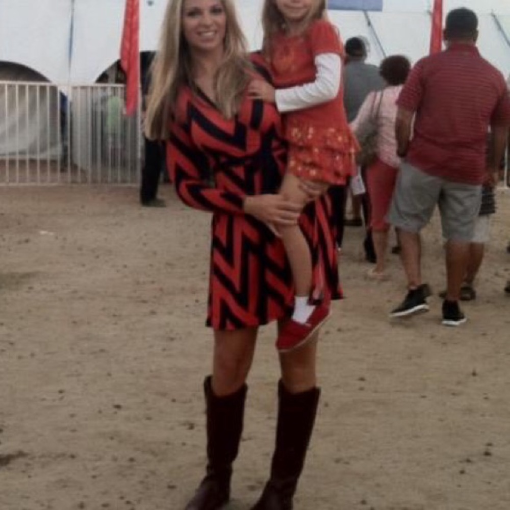 Long Sleeve Chevron Dress
